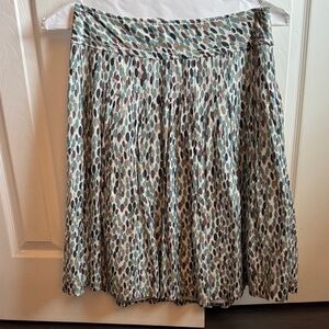 Banana Republic A-Line Skirt in Multicolor Pattern
